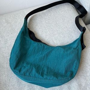 Medium Crescent Bag in Malachite